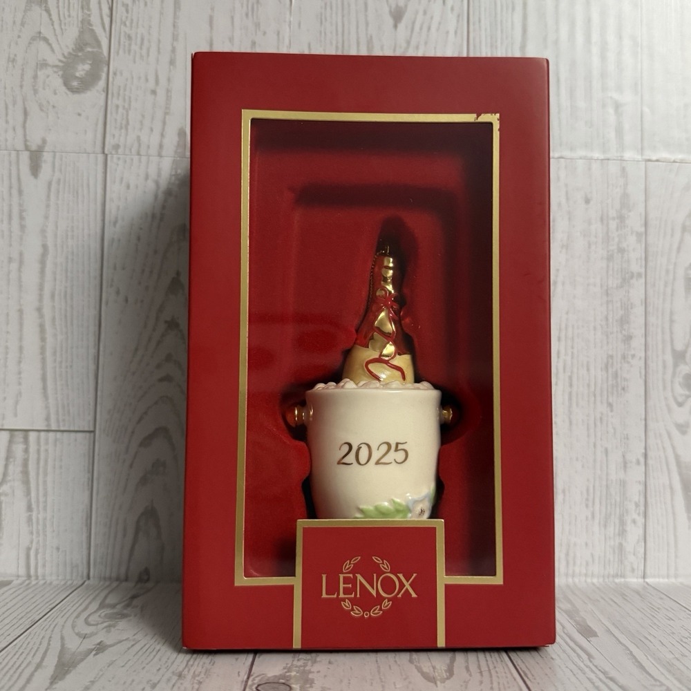 Lenox Champagne Bucket Ornament 2025 Christmas Tree Decoration